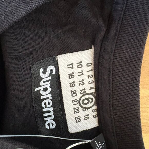 Supreme MM6 Maison Margiela Liquid Blue Oversized Tee, Large - Picture 4 of 6